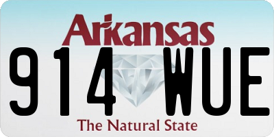 AR license plate 914WUE