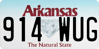AR license plate 914WUG