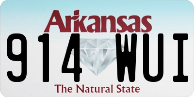 AR license plate 914WUI