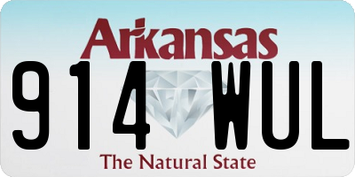 AR license plate 914WUL