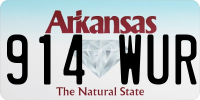 AR license plate 914WUR