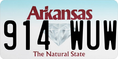 AR license plate 914WUW