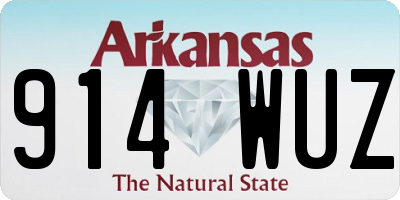 AR license plate 914WUZ