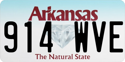 AR license plate 914WVE