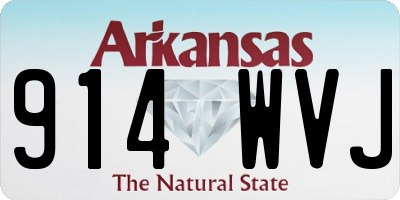 AR license plate 914WVJ