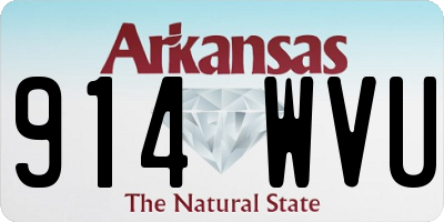 AR license plate 914WVU