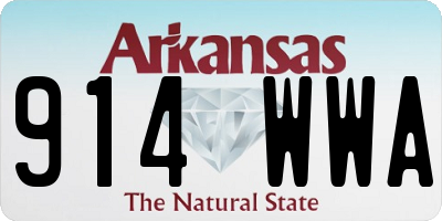 AR license plate 914WWA