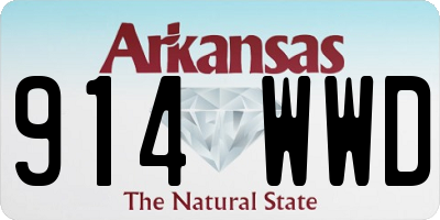 AR license plate 914WWD