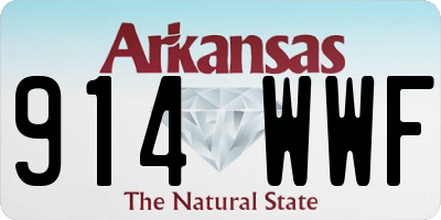 AR license plate 914WWF