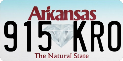 AR license plate 915KRO