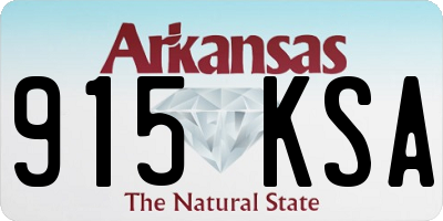 AR license plate 915KSA