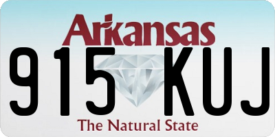 AR license plate 915KUJ