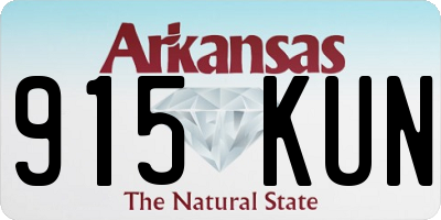 AR license plate 915KUN