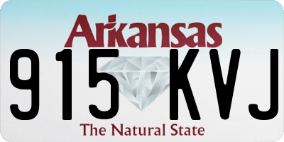 AR license plate 915KVJ