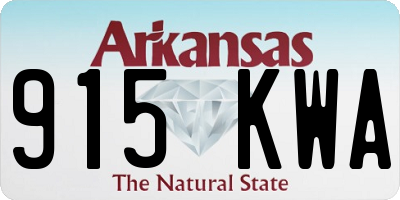 AR license plate 915KWA