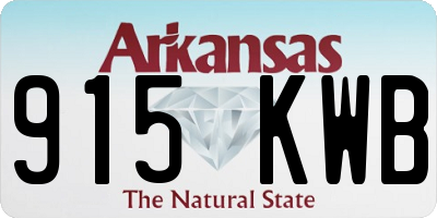 AR license plate 915KWB