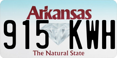 AR license plate 915KWH
