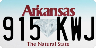 AR license plate 915KWJ