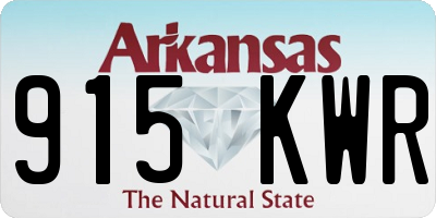 AR license plate 915KWR