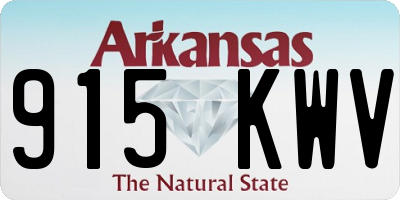 AR license plate 915KWV
