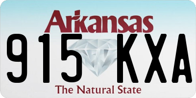 AR license plate 915KXA