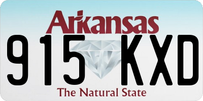 AR license plate 915KXD