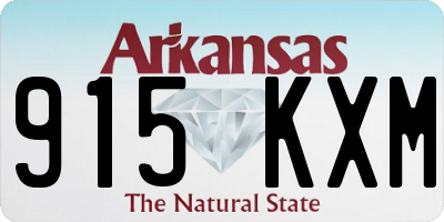 AR license plate 915KXM