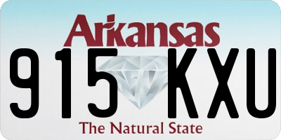 AR license plate 915KXU