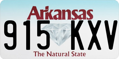 AR license plate 915KXV