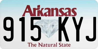 AR license plate 915KYJ