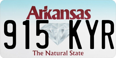 AR license plate 915KYR