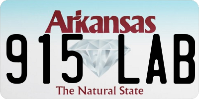 AR license plate 915LAB