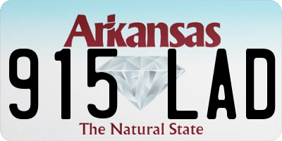 AR license plate 915LAD