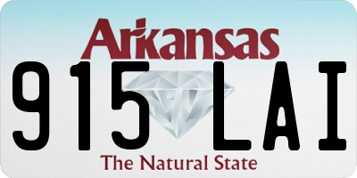 AR license plate 915LAI