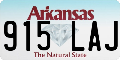 AR license plate 915LAJ