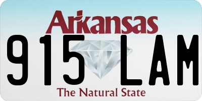 AR license plate 915LAM