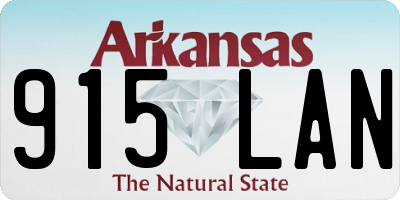 AR license plate 915LAN