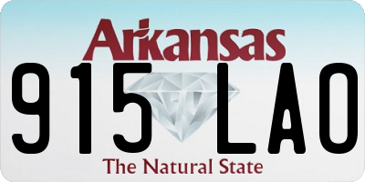 AR license plate 915LAO