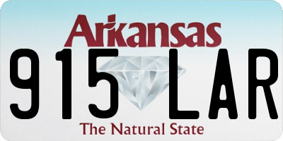 AR license plate 915LAR