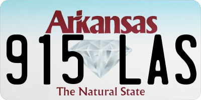 AR license plate 915LAS