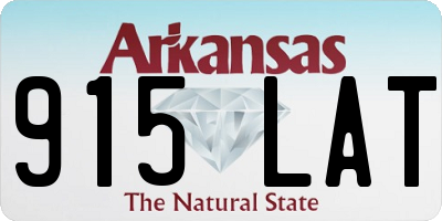 AR license plate 915LAT