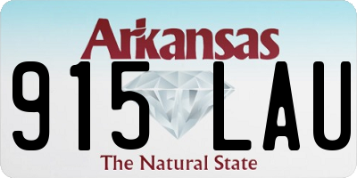 AR license plate 915LAU