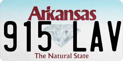 AR license plate 915LAV