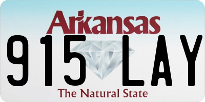 AR license plate 915LAY