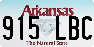 AR license plate 915LBC