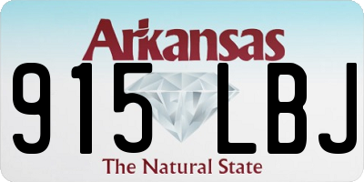 AR license plate 915LBJ