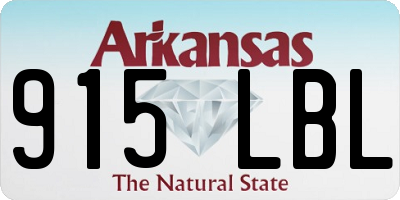 AR license plate 915LBL