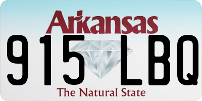 AR license plate 915LBQ