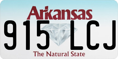 AR license plate 915LCJ