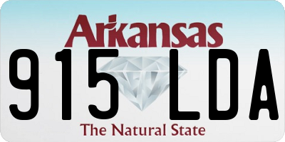AR license plate 915LDA